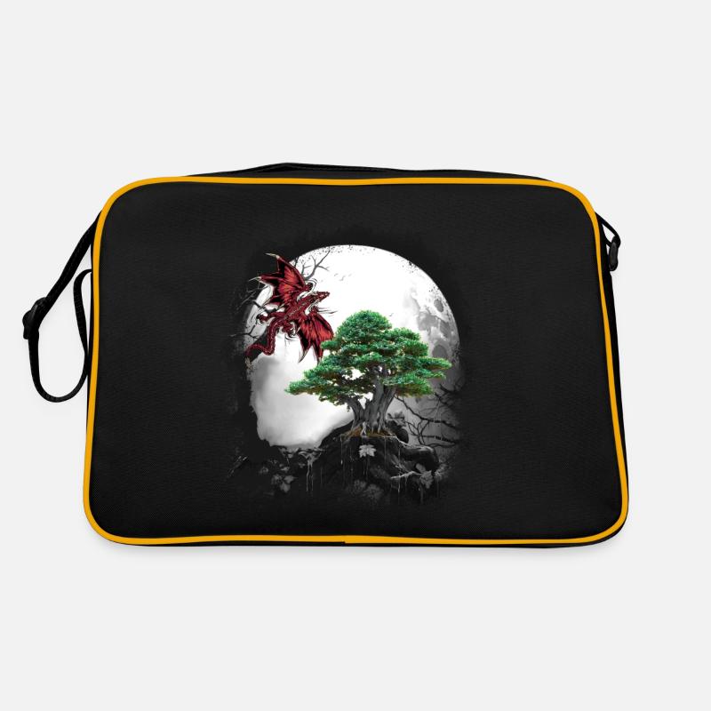 Märchen Fabeltier Drache Drachen Märchenfigur Myth Retro Tasche