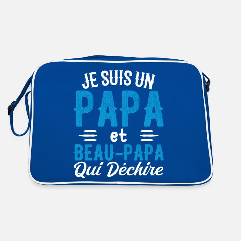 Ich bin ein Vater und Stiefvater, der Retro Tasche
