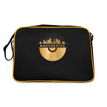 Vinyl Record Disco Music - Retro Bag - black/gold - Back