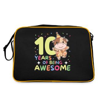 Vache pour les enfants de 10 ans - Sac Retro - noir/or - Dos