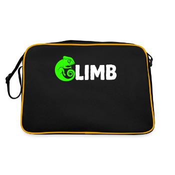 Bouldering, climbing, free climbing Chameleon Boulder - Retro Bag - black/gold - Back