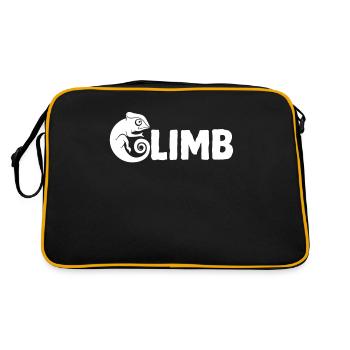 Bouldering, climbing, free climbing Chameleon Boulder - Retro Bag - black/gold - Back