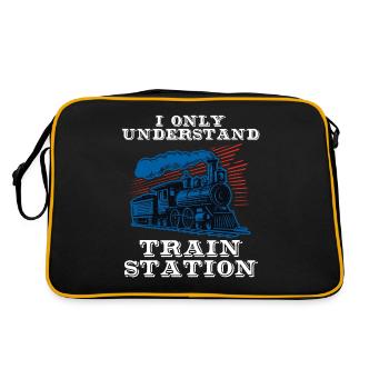Model Maker, Model Railway, Model Locomotive - Retro Bag - black/gold - Back