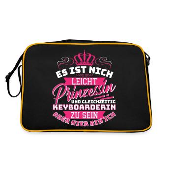 It's not easy princess and at the same time - Retro Bag - black/gold - Back
