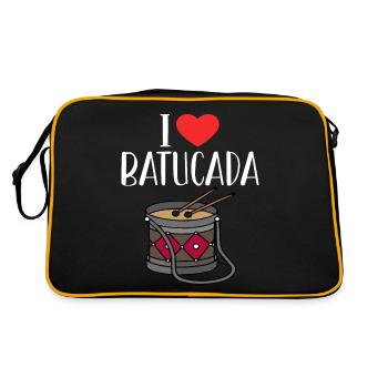 Humour tambour batucada - Sac Retro - noir/or - Dos
