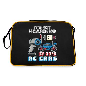 RC Auto Fahrer! Natural born RC Driver Racer! - Retro Tasche - Schwarz/Gold - Hinten