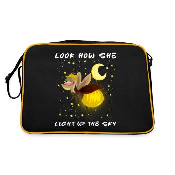 Regardez comment elle illumine le ciel mème Firefly magique - Sac Retro - noir/or - Dos