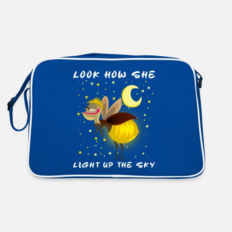 Look How She Lights Up The Sky Meme Firefly magic Retro Tasche