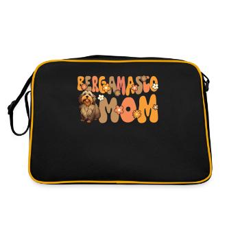 Berger de Bergame Groovy Bergamasco Maman - Sac Retro - noir/or - Dos