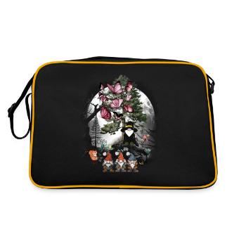 Fairy Tale Fairy Tale Character Gnome Wizard Dwarfs Child - Retro Bag - black/gold - Back
