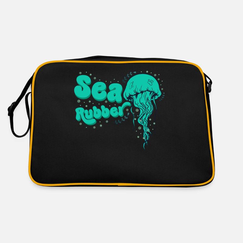 Conception amusante de caoutchouc de mer de méduse pour les fans de mer Sac Retro