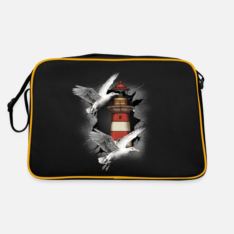 Phares Phare Mouette Mouette Mouette Sac Retro