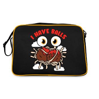 Flying Spaghetti Monster FSM - Retro Bag - black/gold - Back