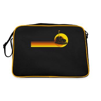 Amusement park, fairground, funfair - Retro Bag - black/gold - Back