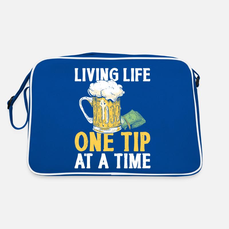 Bartender Mixologist Living Life Retro Tasche