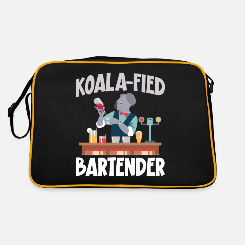 Bartender Mixologist Koala Retro Bag