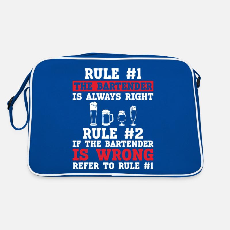 Bartender Mixologist Rule #1 The Retro Tasche