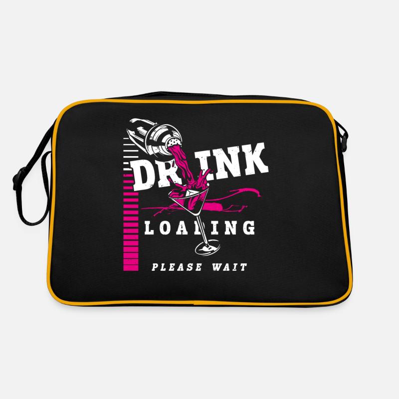 Bartender Mixologist Drink Loading Retro Tasche
