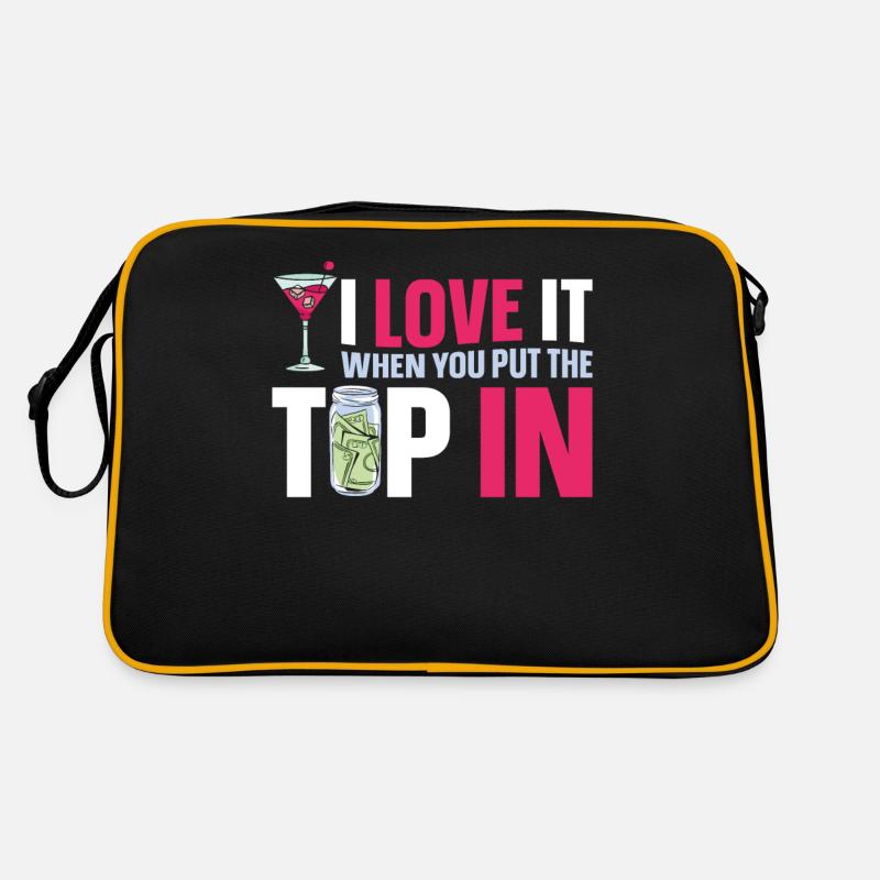 Bartender Mixologist I Love It Retro Tasche