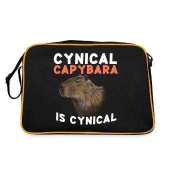 Capybara Capy - Sac Retro - noir/or - Dos