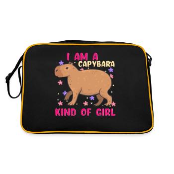 Capybara Capy - Sac Retro - noir/or - Dos