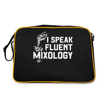 Bartender Mixologist I Speak - Retro Bag - black/gold - Back