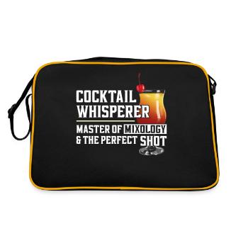 Bartender Mixologist Cocktail - Retro Bag - black/gold - Back