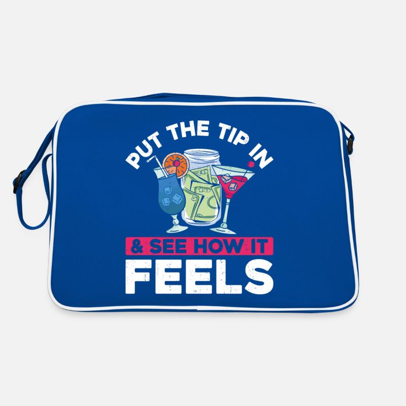 Bartender Mixologist Put The Tip Retro Tasche