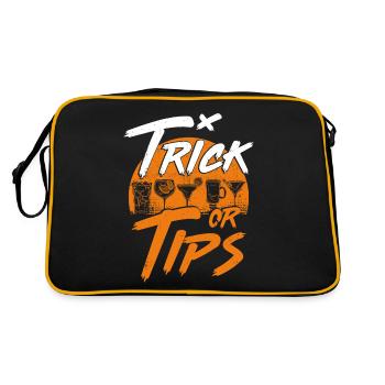 Bartender Mixologist Trick Or Tips - Retro Bag - black/gold - Back