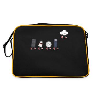 IT Geek, PC Accessories Storage Devices Evolution - Retro Bag - black/gold - Back