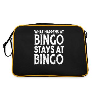 Bingo Player Bingo Game Bingo Game Games Bingo - Retro Bag - black/gold - Back