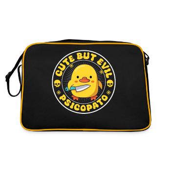 SWEET BUT EVIL : PSYCHOPAT Halloween Horreur effrayante - Sac Retro - noir/or - Dos