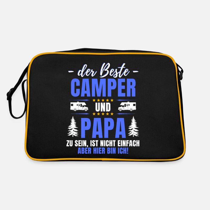 THE BEST CAMPER & DAD - Fun camping Retro Bag