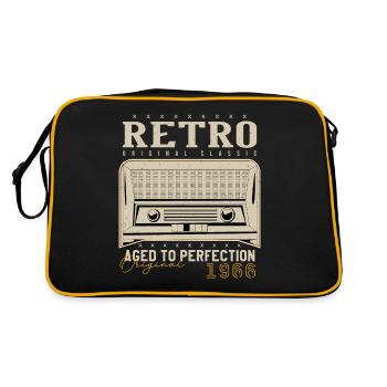 Rétro 1966 Cadeau Anniversaire 1966 Millésime 1966 - Sac Retro - noir/or - Dos