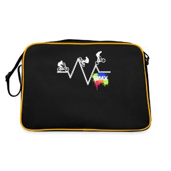 Chaîne de vélo BMX, Vélo Freestyle course BMX - Sac Retro - noir/or - Dos