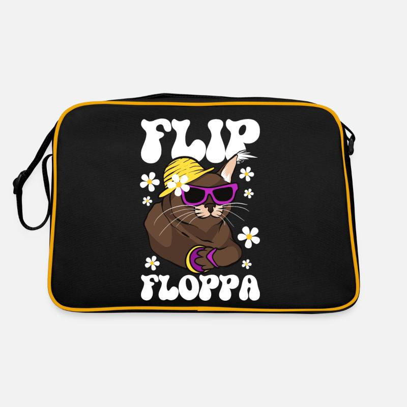 Großer Floppa Karakal Katze Meme Retro Tasche
