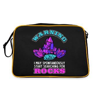 Rock Hunting Mineral - Retro Bag - black/gold - Back
