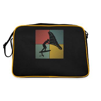 Wingfoil Surfer Wingfoiling Hydrofoil Kitefoil - Retro Bag - black/gold - Back