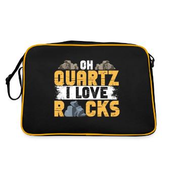 Rock Hunting Mineral Hunter - Retro Bag - black/gold - Back