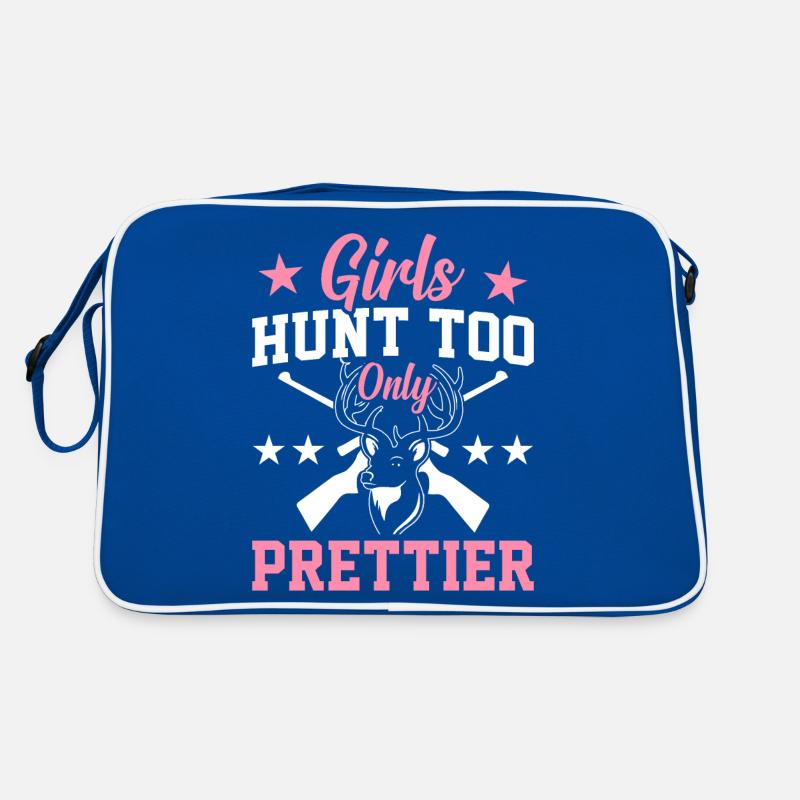 Hirschjagd Jäger Mädchenjagd Mädchen jagen nur hüb Retro Tasche