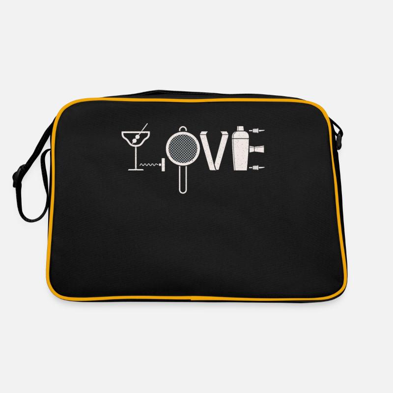 Bartender Mixologist Love Retro Tasche