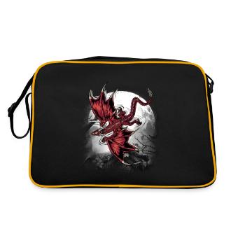 Dragon Dragon Créature mythique Mystique - Sac Retro - noir/or - Dos
