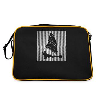 Voile sur sable Windracer Voile terrestre Marin terrestre - Sac Retro - noir/or - Dos