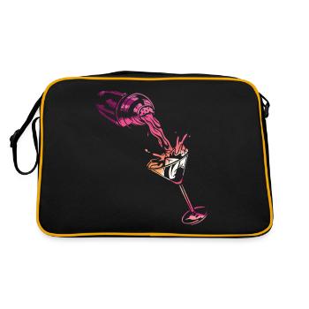 Bartender Mixologist Shaker Sunset - Retro Bag - black/gold - Back
