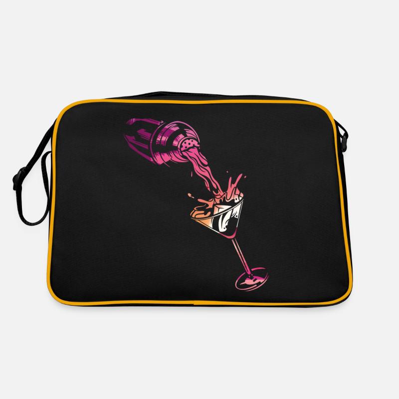 Bartender Mixologist Shaker Sunset Retro Tasche