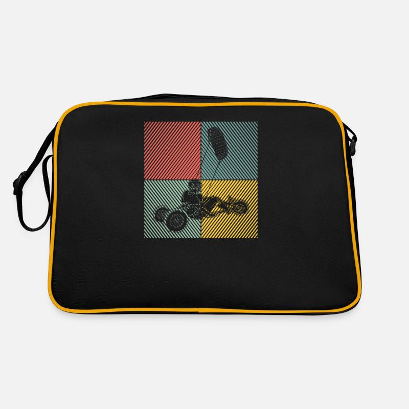 Cerf-volant de plage Windracer Cerf-volant terrestre Cerf-volant de sable planeur Sac Retro