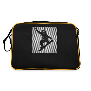 Snowboard Snowboard Remontée mécanique Snowboarder - Sac Retro - noir/or - Dos
