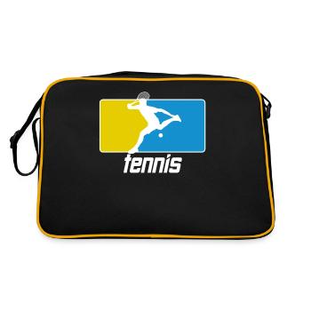 Vêtements pour joueurs de tennis Tennis Femmes Filles - Sac Retro - noir/or - Dos