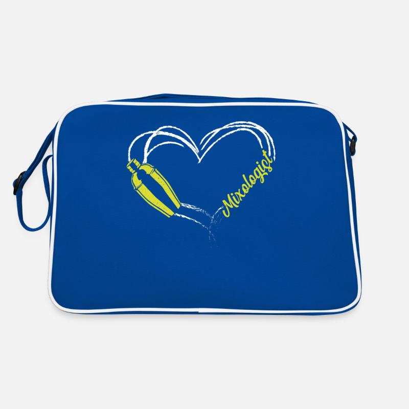 Barman Mixologue Coeur Sac Retro