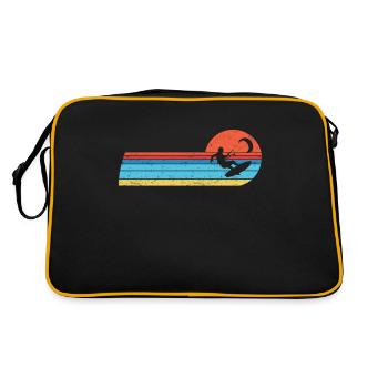Kitesurf Kiteboards Kitesurfing Kite Surf Board - Sac Retro - noir/or - Dos